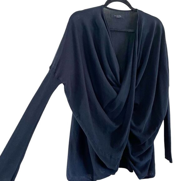 All Saints Itat Convertible Black Sweater Top - Picture 6 of 11